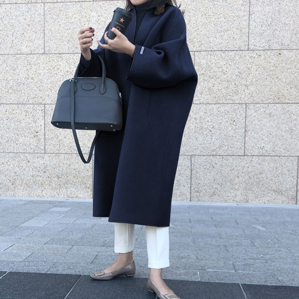 Best Gift-Winter Women's Elegant Fashion Solid Color Long Coat-3