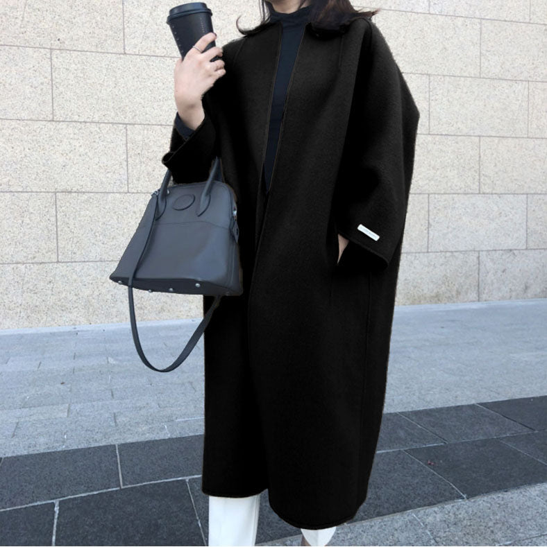 Best Gift-Winter Women's Elegant Fashion Solid Color Long Coat-1