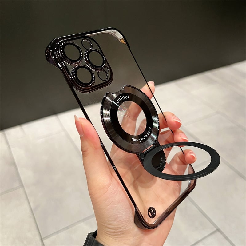 💥Limited time 50% off🔥Frameless Magnetic iPhone Case with Invisible Ring Stand-5