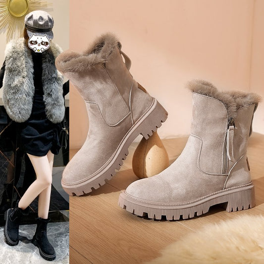 Damen-Winter-Fleece-Schneestiefel⚡Neu eingetroffen Sale-50 % Rabatt