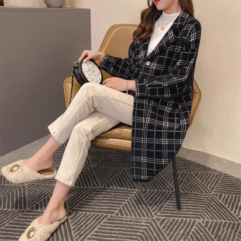 🌷Limited Time 56% OFF💞[Winter Gift] Faux Woolen Mid Length Coat-4