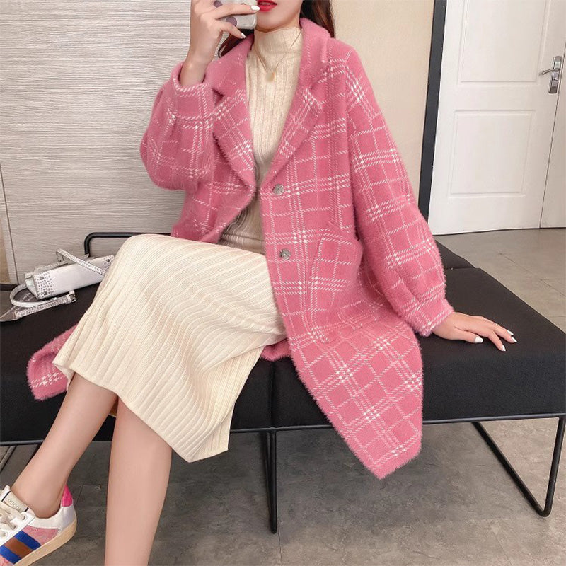 🌷Limited Time 56% OFF💞[Winter Gift] Faux Woolen Mid Length Coat-1