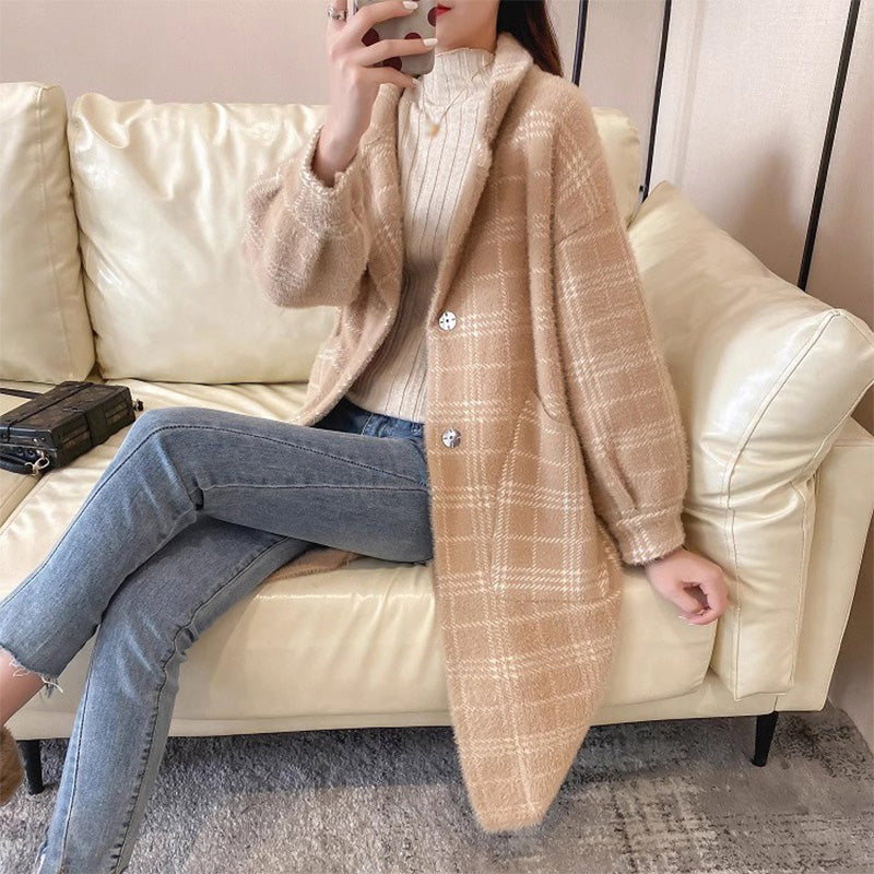 🌷Limited Time 56% OFF💞[Winter Gift] Faux Woolen Mid Length Coat-3