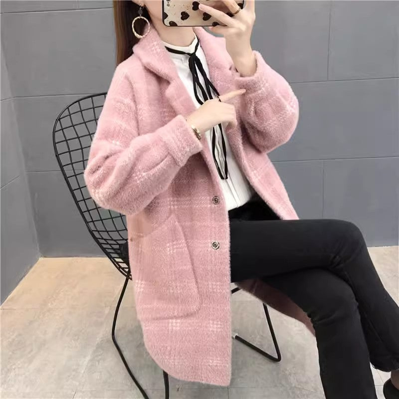 🌷Limited Time 56% OFF💞[Winter Gift] Faux Woolen Mid Length Coat-10