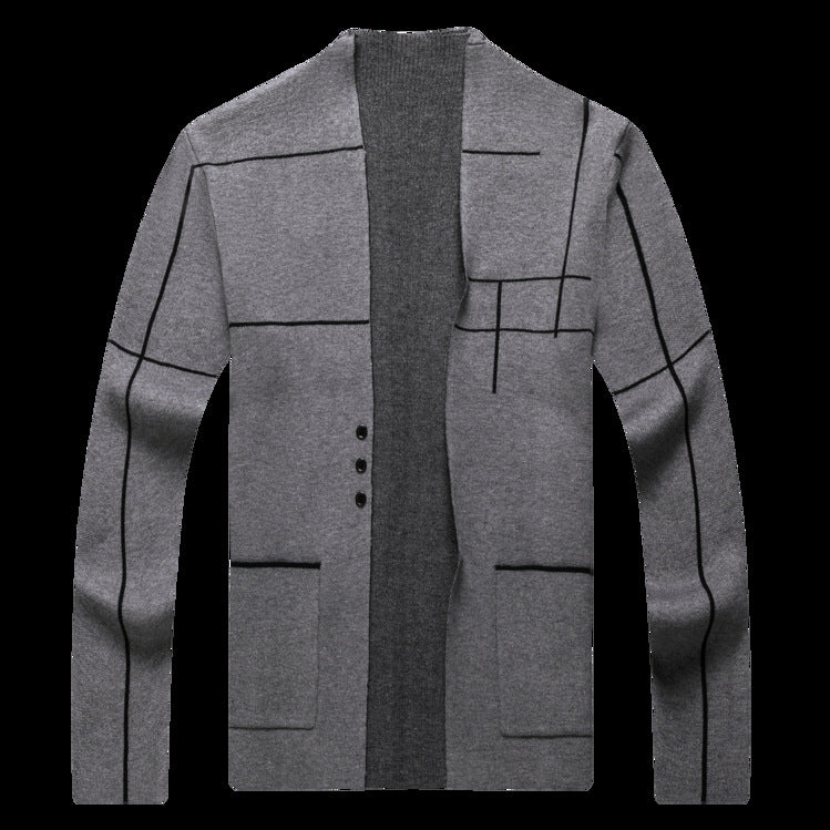 Men's Soft Warm Knitted Sweaters Cardigan-9