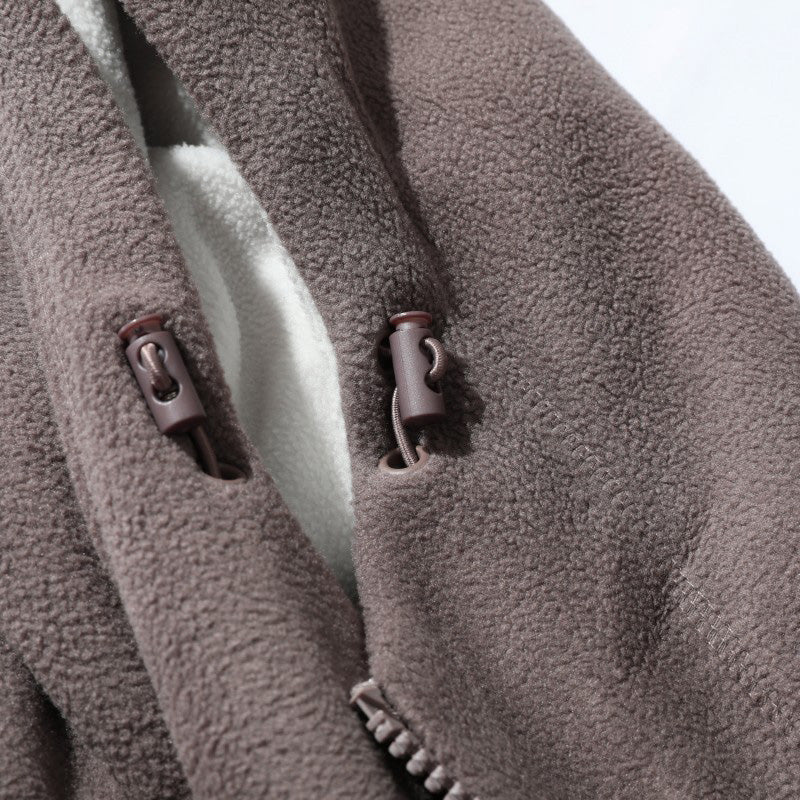 🎅🎄Christmas Early Sale 35% OFF🎄Men's Double-Faced Faux Fleece Warm Hooded Jacket-10