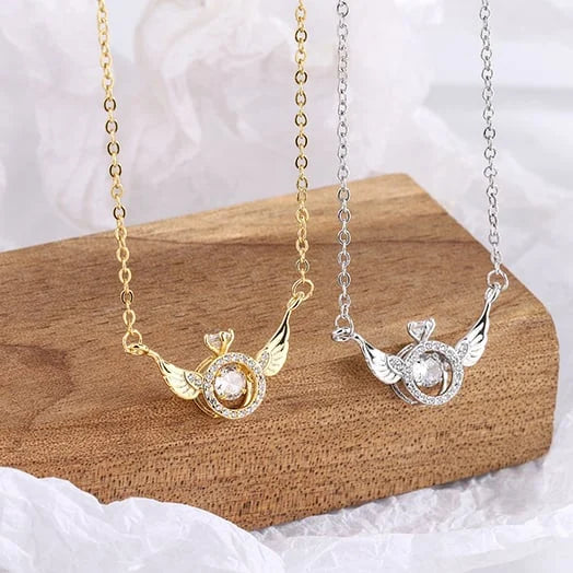 💖HOT SALE 50% OFF💖✨Angel Wings Necklace ✨Embrace Heavenly Protection, Purity, and Everlasting Love 🌟💎-4