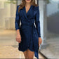 🔥Best Gift for Her🎁Fashion Sexy Sequined Solid Color Waisted Dress for Lady-4