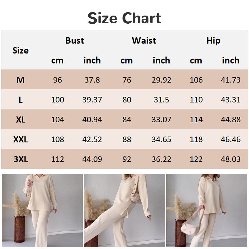 🔥Hot Sale 39% OFF🎁V-Neck Casual Slit Knitted Two-Piece Set-15