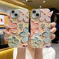 💕Limited time 50% off🔥Oil Painting Flower iPhone Case with Lens Protector Film-4