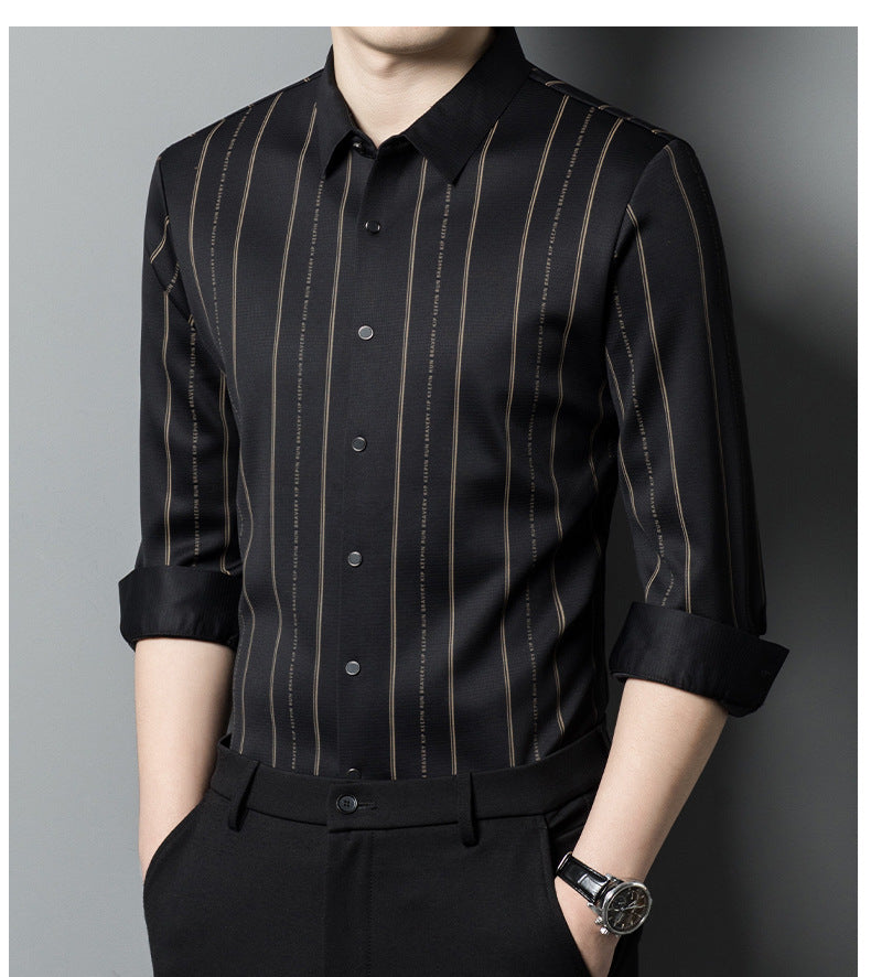 🔥Men's Winter Padded Stretch Wrinkle-Free  Shirt（40% OFF）-11