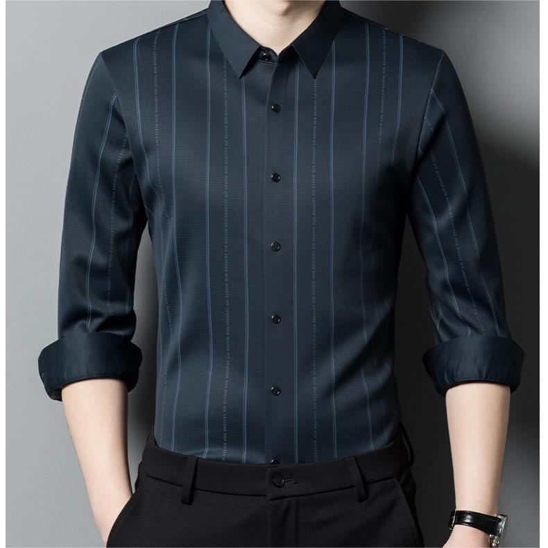 🔥Men's Winter Padded Stretch Wrinkle-Free  Shirt（40% OFF）-13