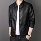 🔥Clearance Sale🔥Men's Stand Collar Faux Leather Jacket-6