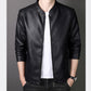🔥Clearance Sale🔥Men's Stand Collar Faux Leather Jacket-7