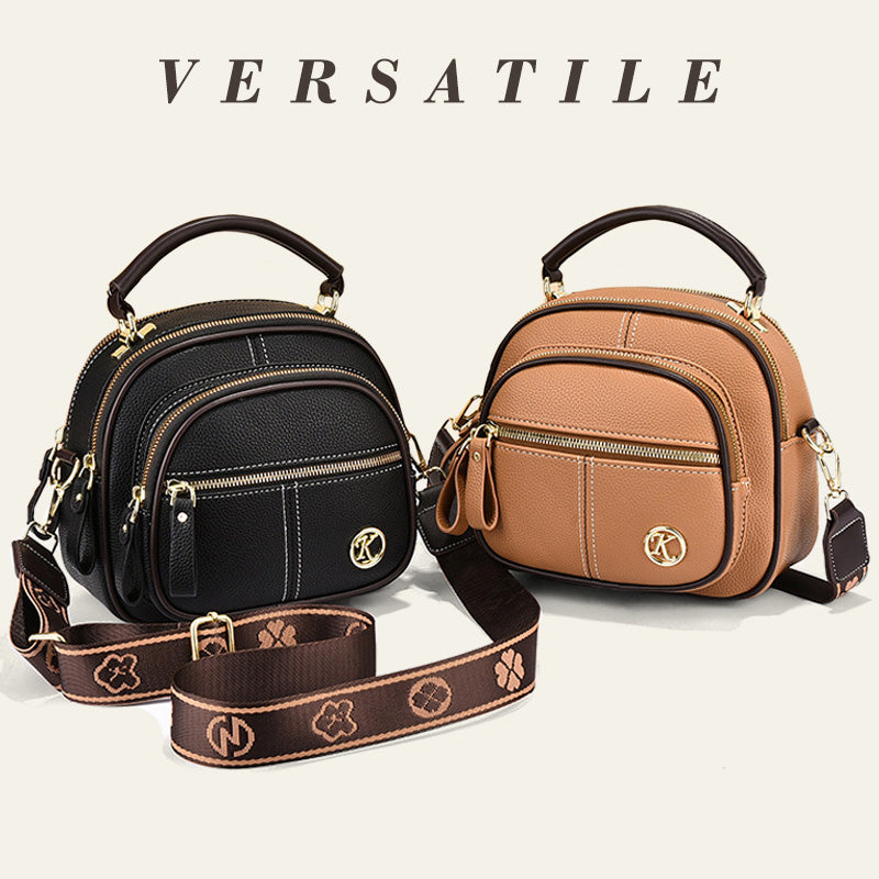 👜 New Arrival-✨Classic Multifunctional Compartments Adjustable Wide Shoulder Strap PU Leather Crossbody Bag-8