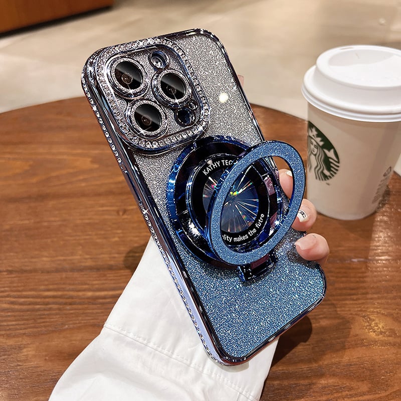 ✨Sparkle Rhinestones Magnetic iPhone Case with Invisible Stand-8