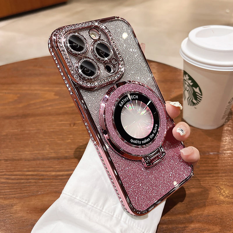 ✨Sparkle Rhinestones Magnetic iPhone Case with Invisible Stand-7