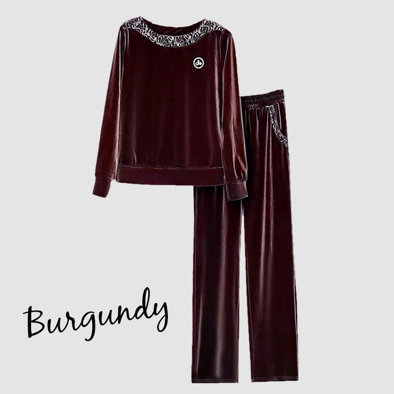 [Best Gift for Her] Women's Soft Casual Long Sleeve & Pants Suit-7
