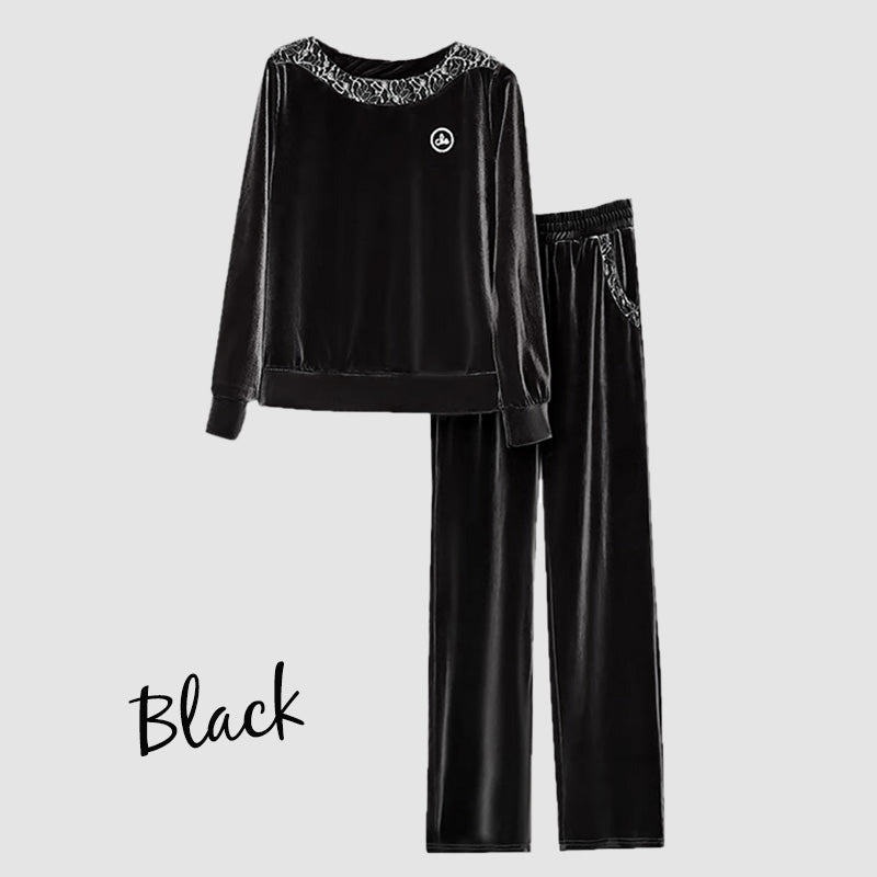 [Best Gift for Her] Women's Soft Casual Long Sleeve & Pants Suit-8