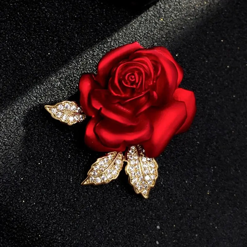 🎄【Christmas Carnival】🎁✨High-Quality Enameled Rose Brooch-2