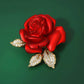 🎄【Christmas Carnival】🎁✨High-Quality Enameled Rose Brooch-1