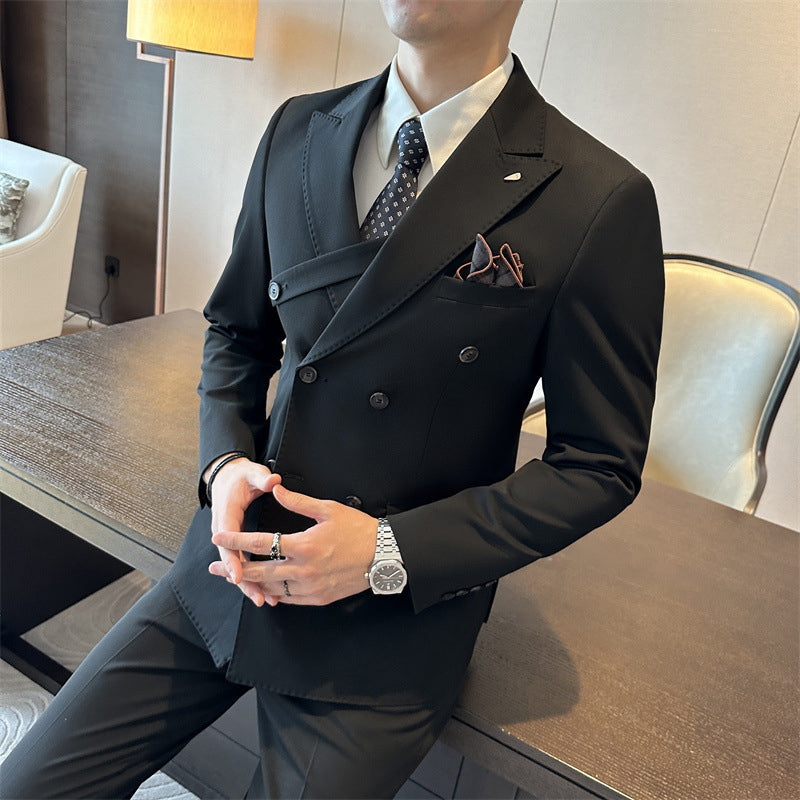 🎁Men’s Slim Fit Formal Suit-Elegant and slim fit - showcase men's confident charm!🎁-3