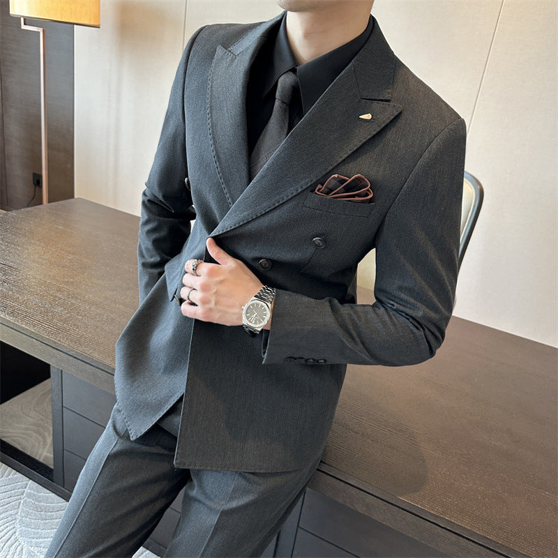 🎁Men’s Slim Fit Formal Suit-Elegant and slim fit - showcase men's confident charm!🎁-5