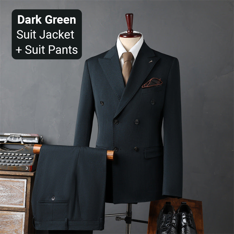 🎁Men’s Slim Fit Formal Suit-Elegant and slim fit - showcase men's confident charm!🎁-14