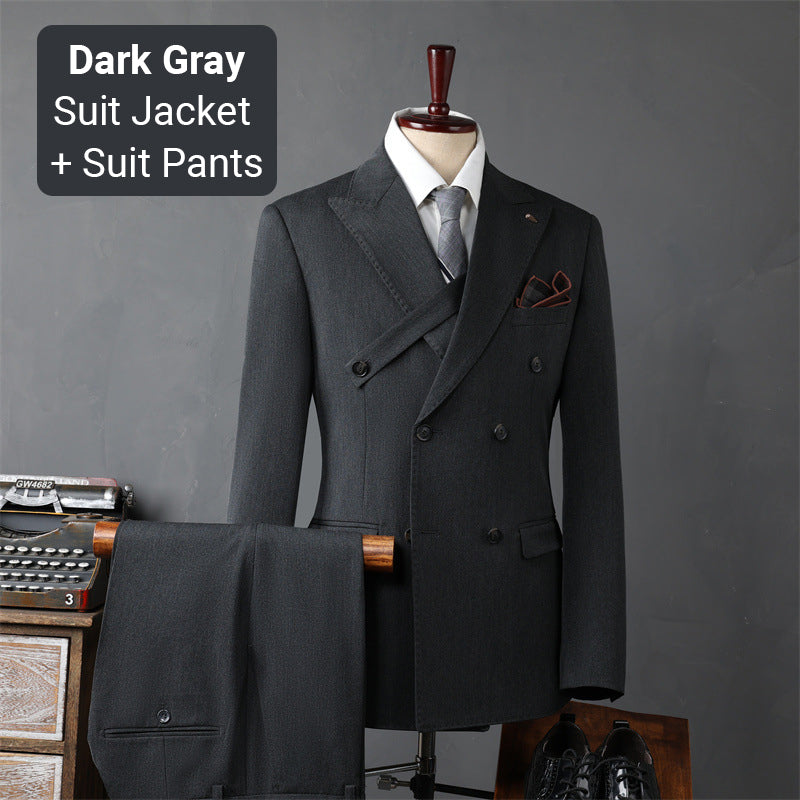 🎁Men’s Slim Fit Formal Suit-Elegant and slim fit - showcase men's confident charm!🎁-16