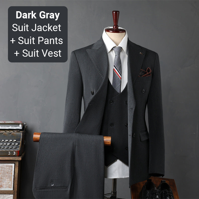 🎁Men’s Slim Fit Formal Suit-Elegant and slim fit - showcase men's confident charm!🎁-20