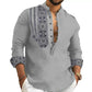 🎉Hot Sale 50% OFF🎉Long-sleeved Stand Collar Casual Shirt for Men-3