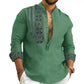 🎉Hot Sale 50% OFF🎉Long-sleeved Stand Collar Casual Shirt for Men-1