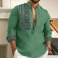 🎉Hot Sale 50% OFF🎉Long-sleeved Stand Collar Casual Shirt for Men-7