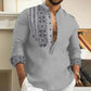 🎉Hot Sale 50% OFF🎉Long-sleeved Stand Collar Casual Shirt for Men-5