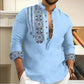 🎉Hot Sale 50% OFF🎉Long-sleeved Stand Collar Casual Shirt for Men-6