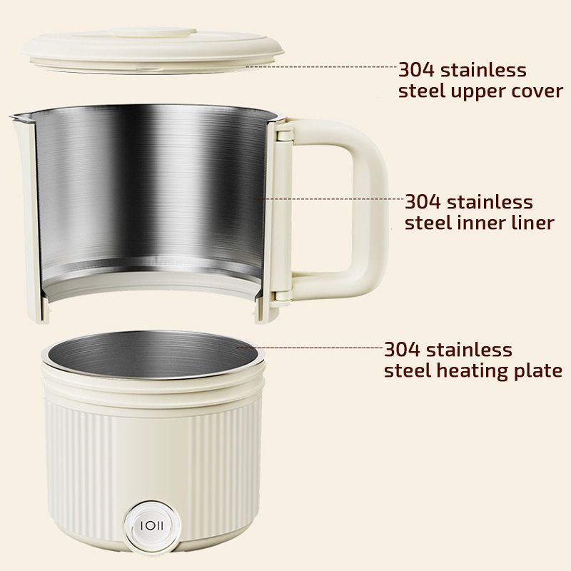💥 Hot sale 50% OFF🔥Multifunctional Foldable Stainless Steel Electric Pot/ Kettle-11