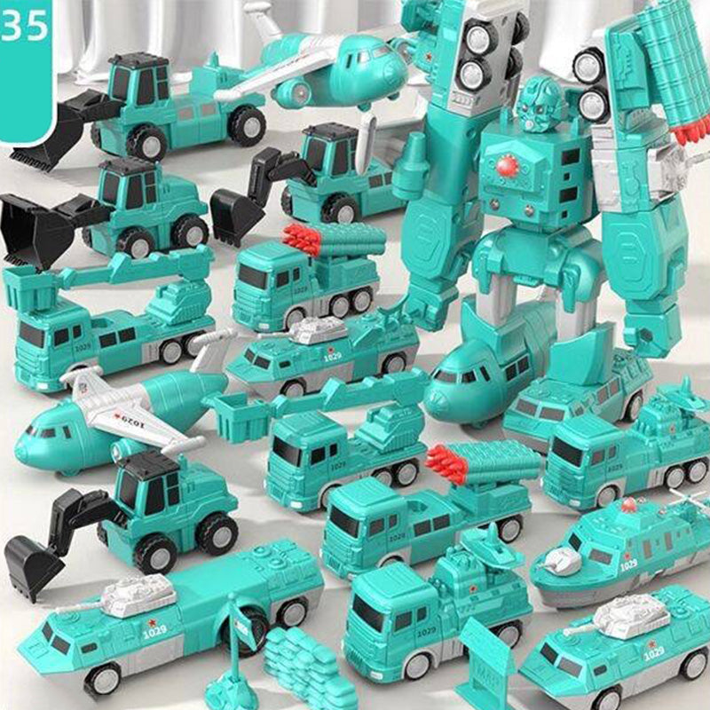 🎁Hot Sale⏳Magnetic Transform Engineering Car Assembled Toys-11