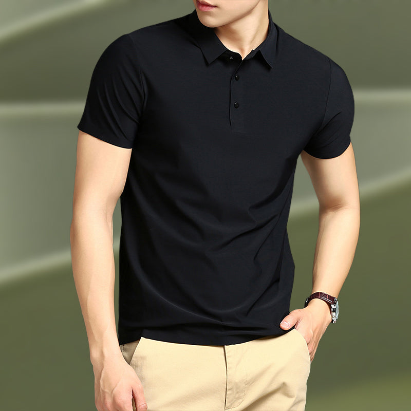 🎁 New Product Launch With High Quality⚡Men's Summer Cool Lapel T-Shirt👕-2