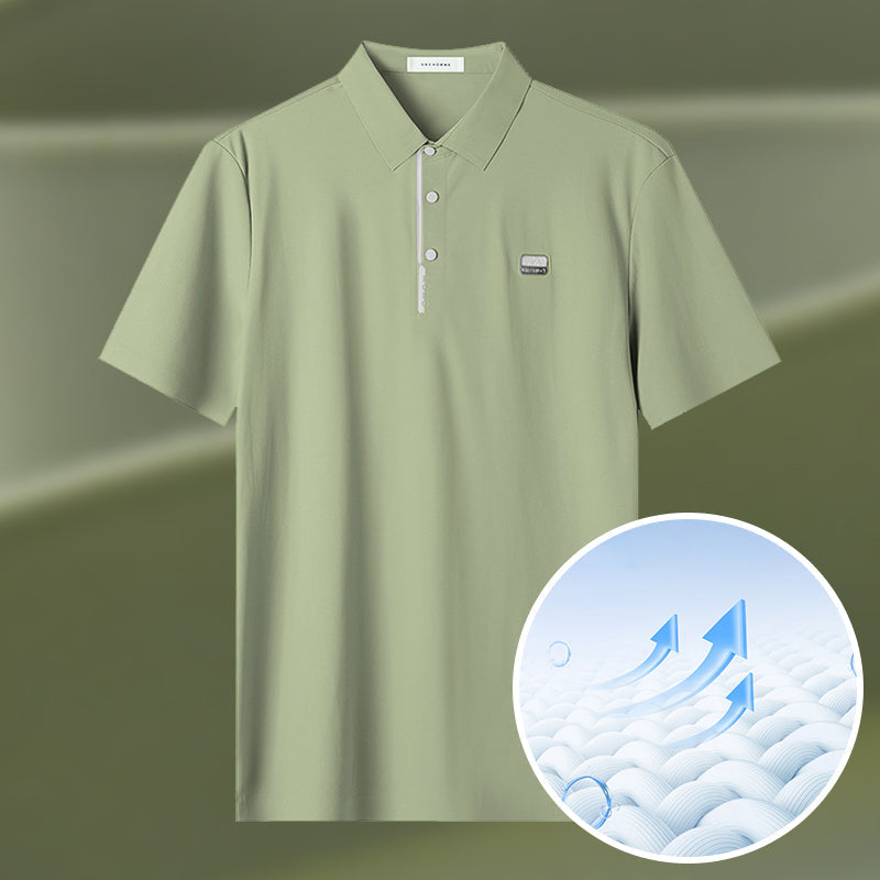 🎁 New Product Launch With High Quality⚡Men's Summer Cool Lapel T-Shirt👕-4