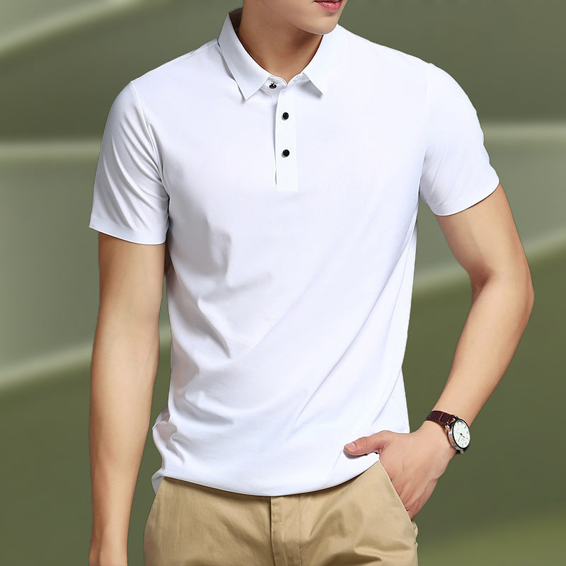 🎁 New Product Launch With High Quality⚡Men's Summer Cool Lapel T-Shirt👕-3
