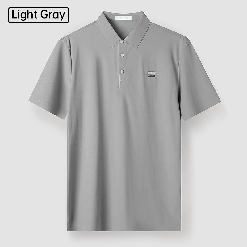 🎁 New Product Launch With High Quality⚡Men's Summer Cool Lapel T-Shirt👕-8