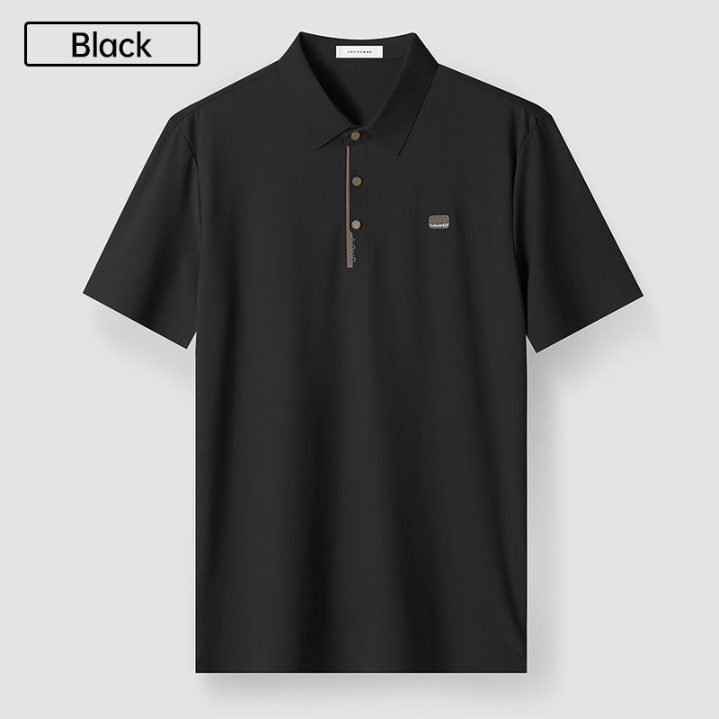 🎁 New Product Launch With High Quality⚡Men's Summer Cool Lapel T-Shirt👕-10