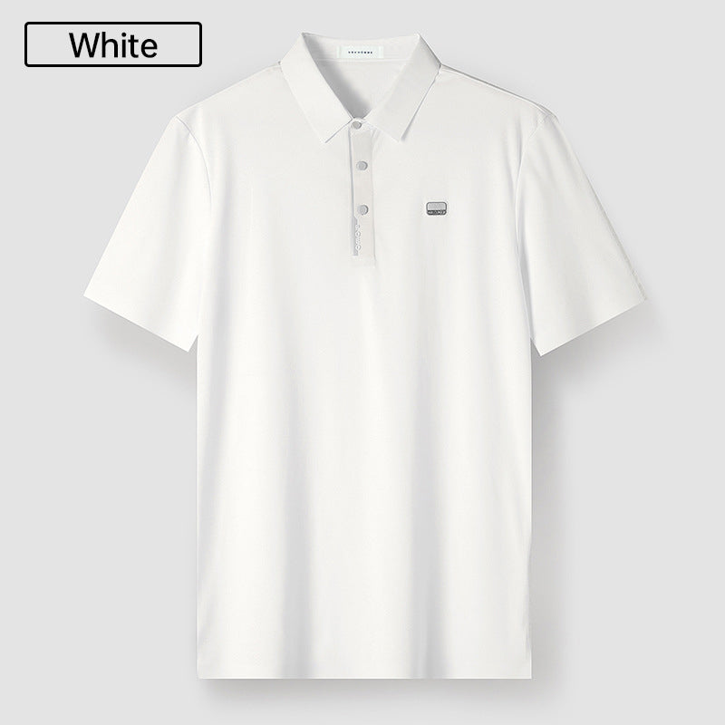 🎁 New Product Launch With High Quality⚡Men's Summer Cool Lapel T-Shirt👕-12