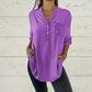 ⏳Limited Sale 51% OFF🌸Women's Sequin Patchwork V-neck Shirt-6