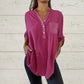 ⏳Limited Sale 51% OFF🌸Women's Sequin Patchwork V-neck Shirt-5