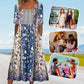 49% OFF🔥Elegantes Kleid mit böhmischem Print für Damen