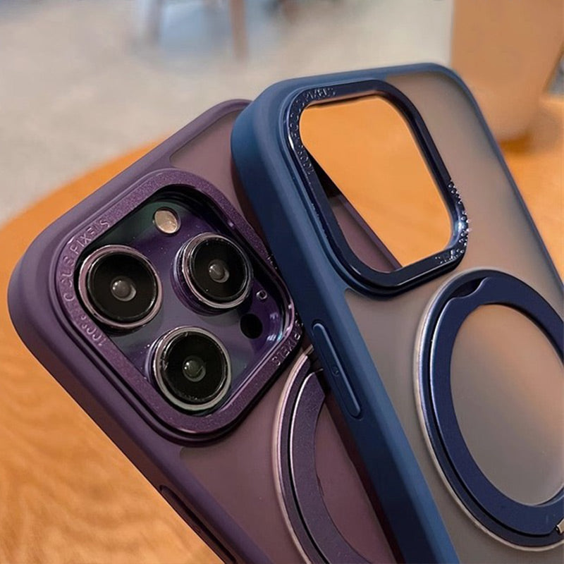 hone Case with Magnetic Ring Stand for iPhone Series-6