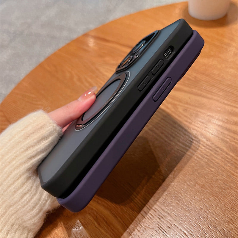 hone Case with Magnetic Ring Stand for iPhone Series-5