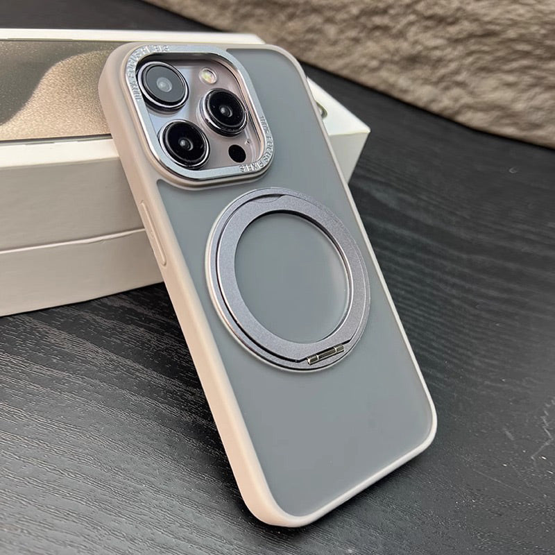 hone Case with Magnetic Ring Stand for iPhone Series-8
