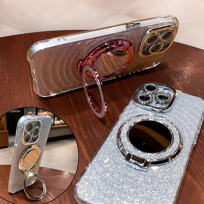 💥Limited time 50% off🔥Glitter Clear Protective Phone Case with Kickstand-3